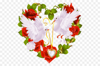 Bird Columbidae Symbol Heart Domestic pigeon - wedding wedding flowers wedding 