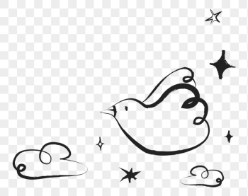 Bird doodle png border, transparent | Free PNG - rawpixel