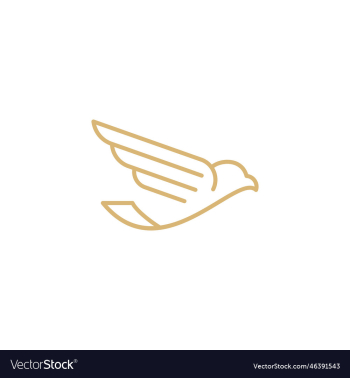 bird eagle hawk line logo design bird eagle hawk line logo design