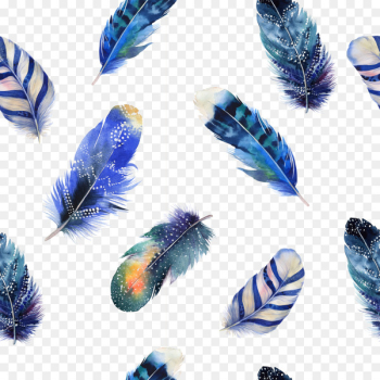 Bird Feather Watercolor painting Drawing Illustration - feather 