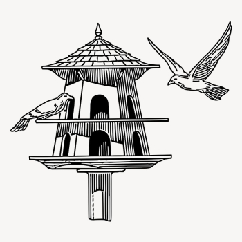 Bird house clipart, vintage illustration. | Free Photo - rawpixel Bird house clipart, vintage illustration. | Free Photo - rawpixel