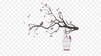 Birdcage Drawing - Cartoon branches Birdcage Drawing - Cartoon branches