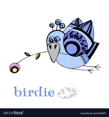 Birdie vector image Birdie vector image