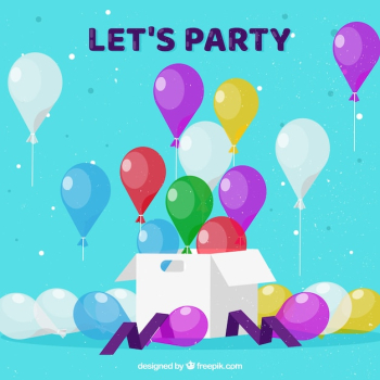 Birhtday balloons background to celebrate Birhtday balloons background to celebrate