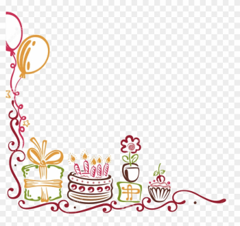 Birthday Border The World 3 Gclipart - Happy Birthday Border Png