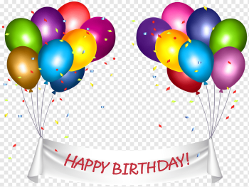 Birthday cake Banner Happy Birthday to You, Birthday, wish, holidays, balloon png