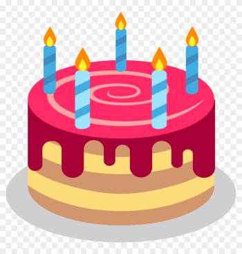 Birthday Cake Emoji Vector Icon Free Download Vector - Happy Birthday 2018 Gif