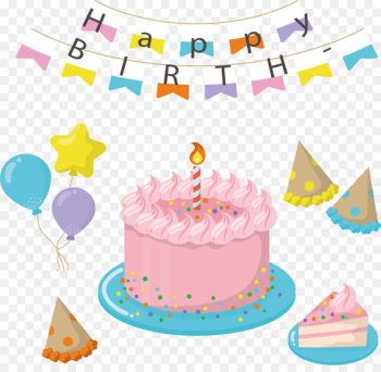 Birthday cake Wedding cake Sugar cake German chocolate cake Sponge cake - Pink Cake 
