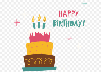 Birthday cake Wedding invitation - Vector Illustration Birthday Cake 