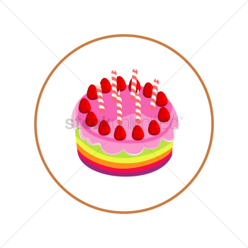 Birthday cake with candles Birthday cake with candles