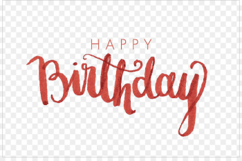 Birthday Calligraphy Font - Happy Birthday Calligraphy PNG Image 