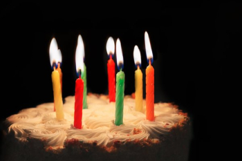 Birthday Candles Lit Birthday Candles Lit