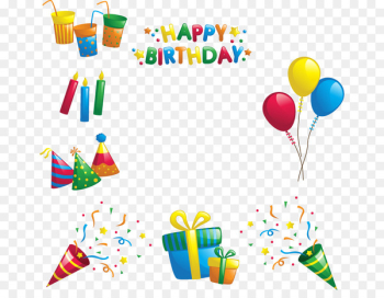 Birthday Clip art - Hand colored balloons letters gift Birthday Clip art - Hand colored balloons letters gift