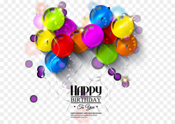 Birthday Greeting card Balloon Illustration - Happy Birthday theme 