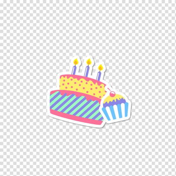 Birthday Greeting card Party Valentines Day, Cartoon birthday party cake transparent background PNG clipart