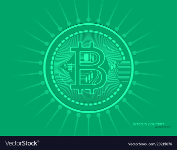 Bitcoin concept vector image Bitcoin concept vector image