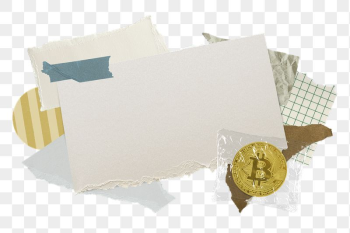 Bitcoin cryptocurrency png frame, paper | Free PNG - rawpixel