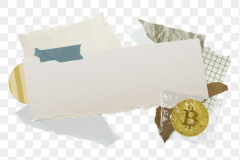 Bitcoin cryptocurrency png frame, paper | Free PNG - rawpixel