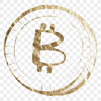 Bitcoin cryptocurrency png sticker, gold | Free PNG Illustration - rawpixel