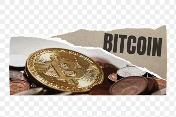 Bitcoin cryptocurrency png sticker, ripped | Free PNG - rawpixel