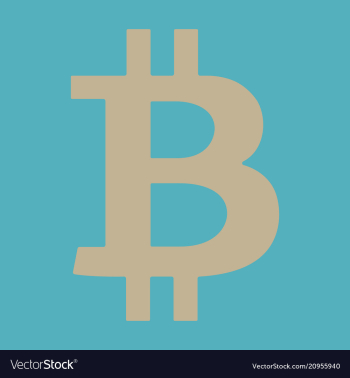 Bitcoin sign icon for internet money crypto vector image Bitcoin sign icon for internet money crypto vector image
