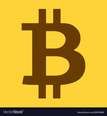 Bitcoin sign icon for internet money crypto vector image Bitcoin sign icon for internet money crypto vector image