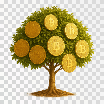 Bitcoin Tree Illustration Bitcoin Tree Illustration