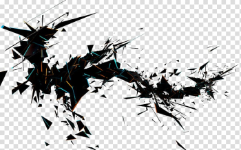 Black abstract illustration, 3D rendering Abstract art Cinema 4D, abstract background transparent background PNG clipart