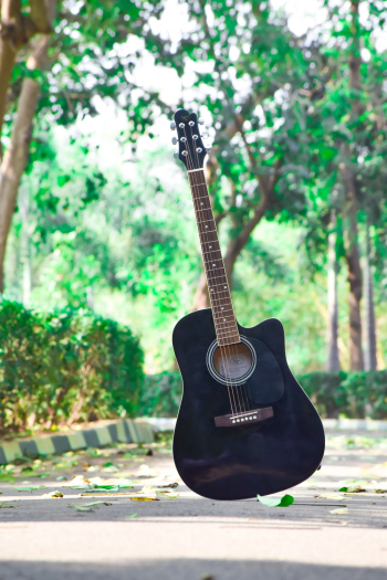 Black Acoustic Guitar Black Acoustic Guitar