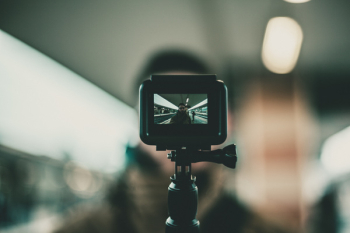 Black Action Camera With Stand Black Action Camera With Stand
