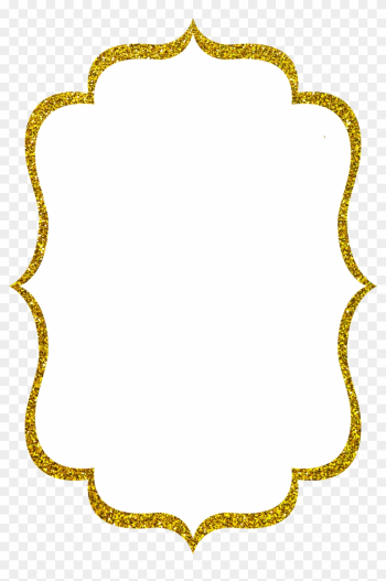 Black And Gold Frame Png Ornate Png Borders Pictures - Gold Glitter Frame Png