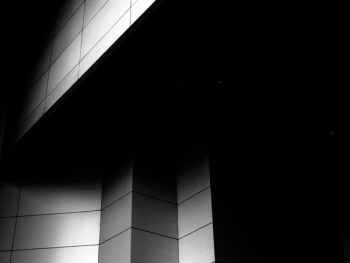 Black and Gray Building Illustration Black and Gray Building Illustration