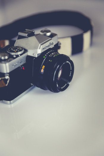 Black and Gray Minolta Dslr Camera Black and Gray Minolta Dslr Camera