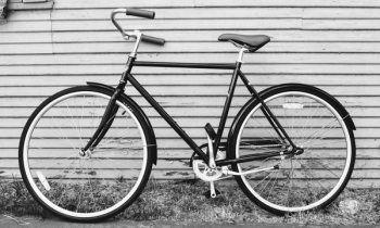 Black and Gray Road Bike Black and Gray Road Bike