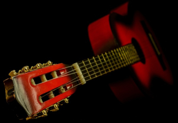 Black and Red Classic Guitar Black and Red Classic Guitar
