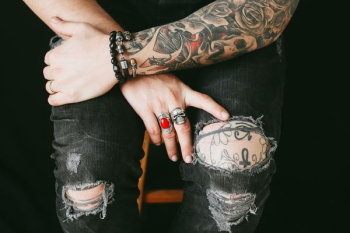 black and red flower tattoo black and red flower tattoo