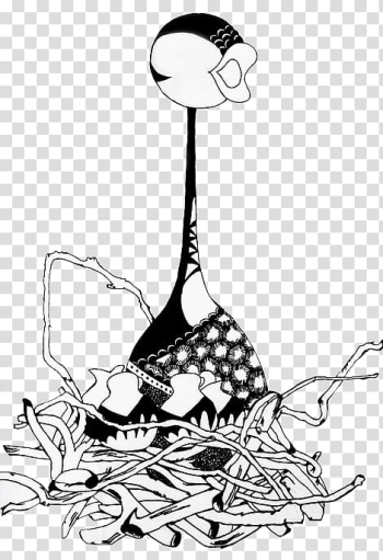 Black and white Abstract art painting , Abstract art illustration transparent background PNG clipart