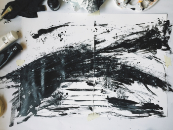 Black And White Abstract Painting Black And White Abstract Painting