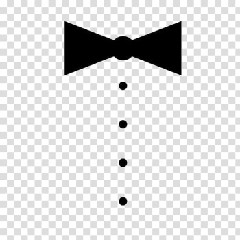 Black and white, Black and white dot bow tie transparent background PNG clipart