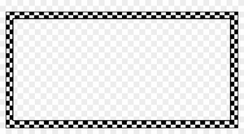 Black And White Border Clip Art - Checkered Border