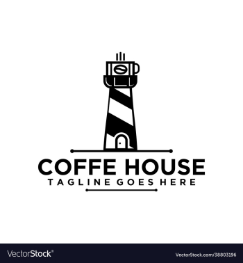 black and white coffee logo