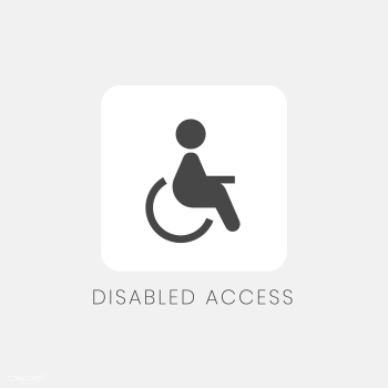 Black and white disabled access icon sign vec.. | Free stock vector - 538363 Black and white disabled access icon sign vec.. | Free stock vector - 538363