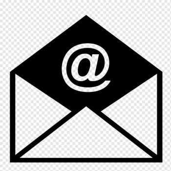 black and white e-mail logo, Email Computer Icons Icon design, email, angle, triangle, logo png