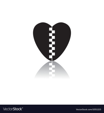 Black and white in flat style vector image Black and white in flat style vector image