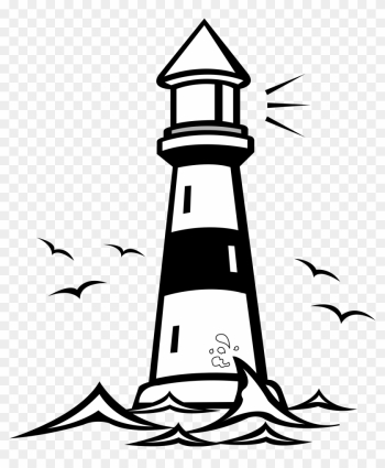 Black And White Light House Clipart - Lighthouse Clipart Black And White Black And White Light House Clipart - Lighthouse Clipart Black And White