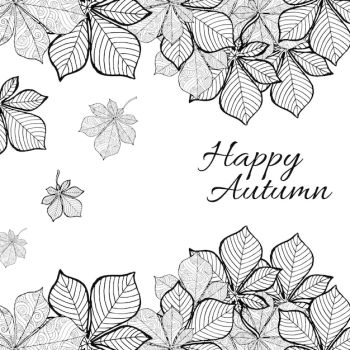 Black And White Line Art Autumn Backgrounds Black And White Line Art Autumn Backgrounds