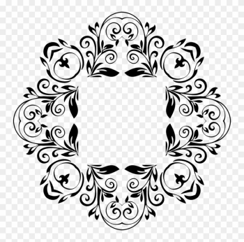 Black And White Line Art Floral Design Drawing - Abstract Border Designs Black And White Black And White Line Art Floral Design Drawing - Abstract Border Designs Black And White