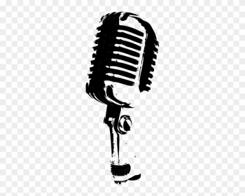 Black And White Microphone Black And White Microphone