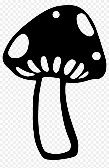 Black And White Mushroom Png