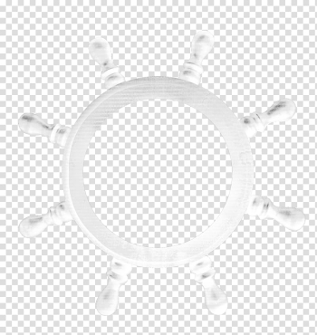 Black and white Pattern, White sailing ship steering wheel transparent background PNG clipart